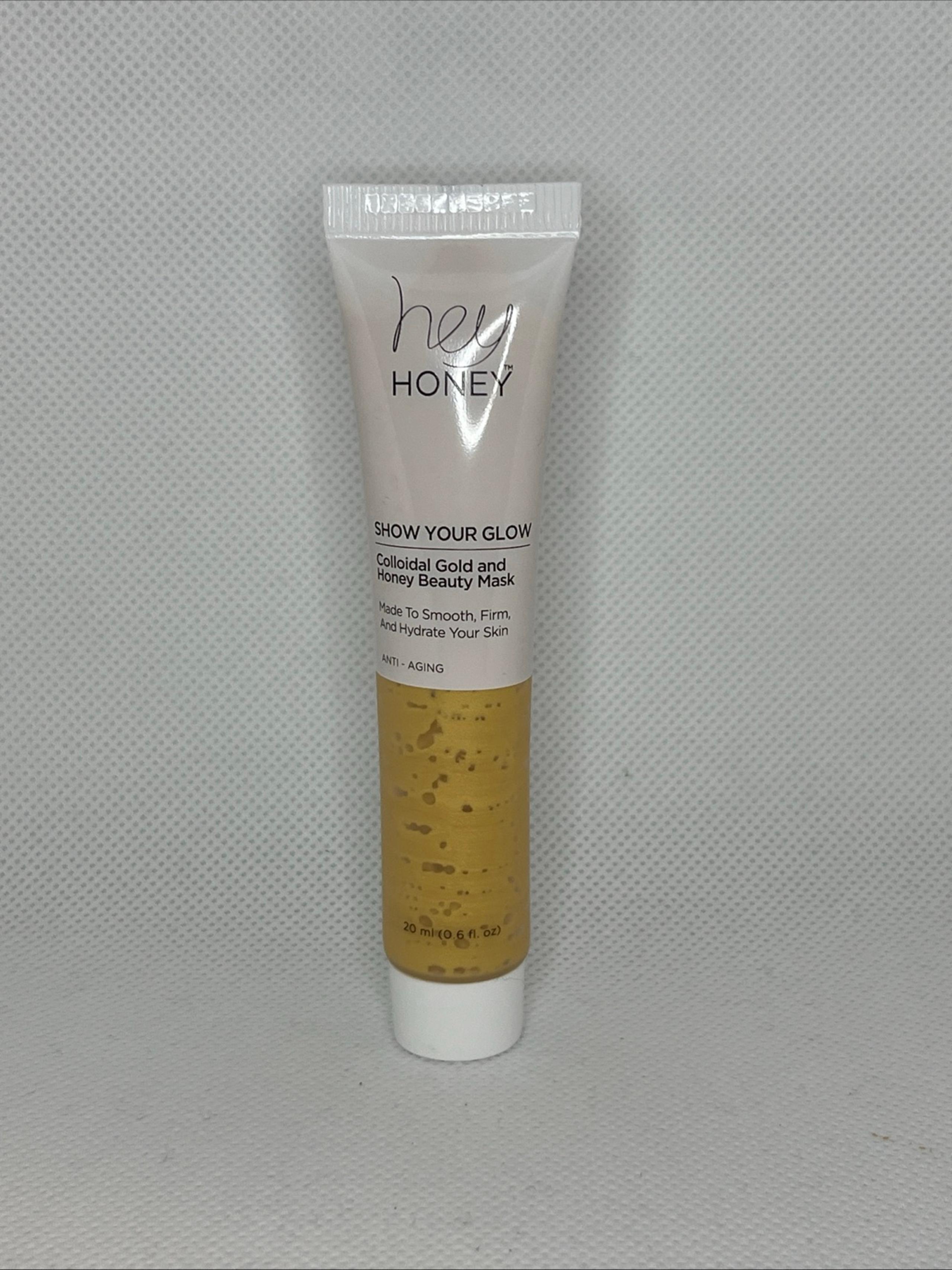 Hey Honey Show Your Glow Colloidal Gold and Honey Beauty Mask 20 mL NEW