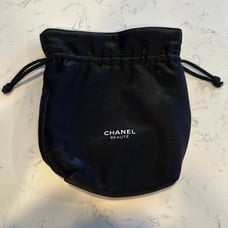 Chanel Beaute Drawstring Pouch with Satin Interior, Cosmetic bag, Make Up