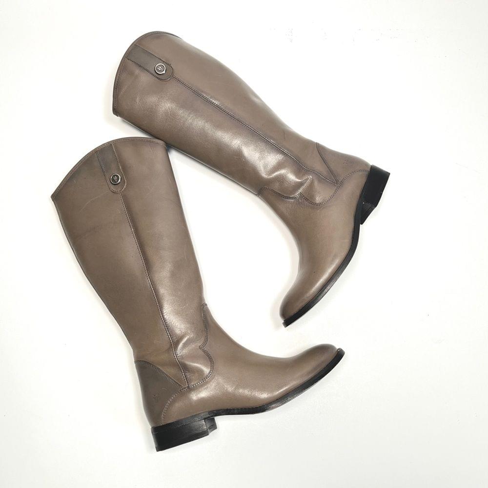 FRYE Womans Boots Marissa Medallion Inside Zip Tall Riding Boot 7.5
