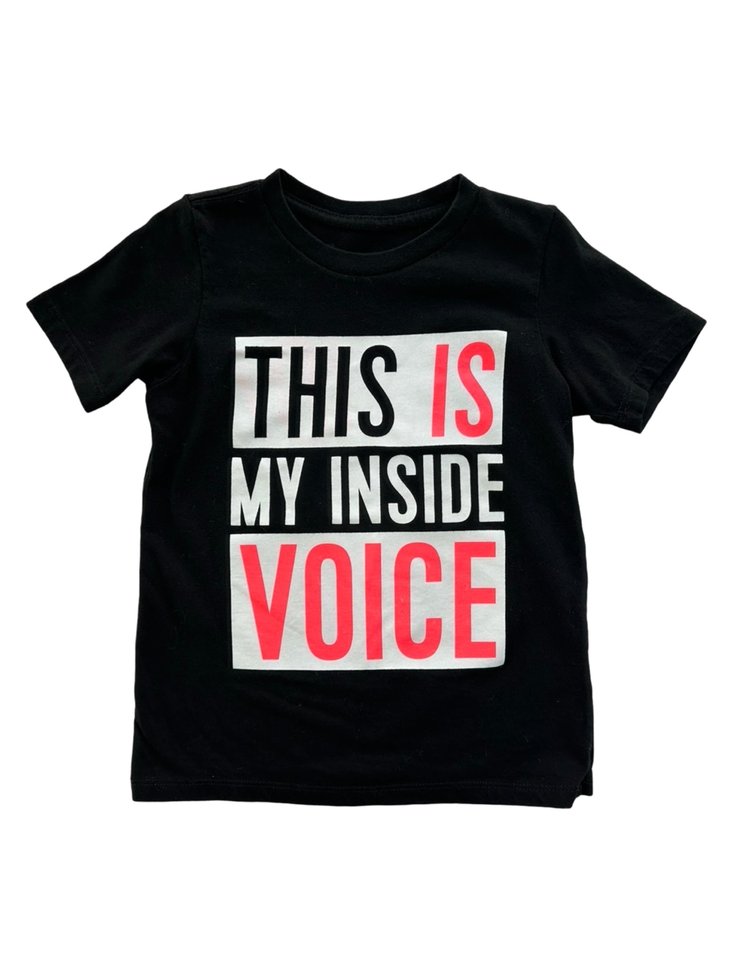 Toddler boy 4T This is My Inside Voice Graphic T-shirt