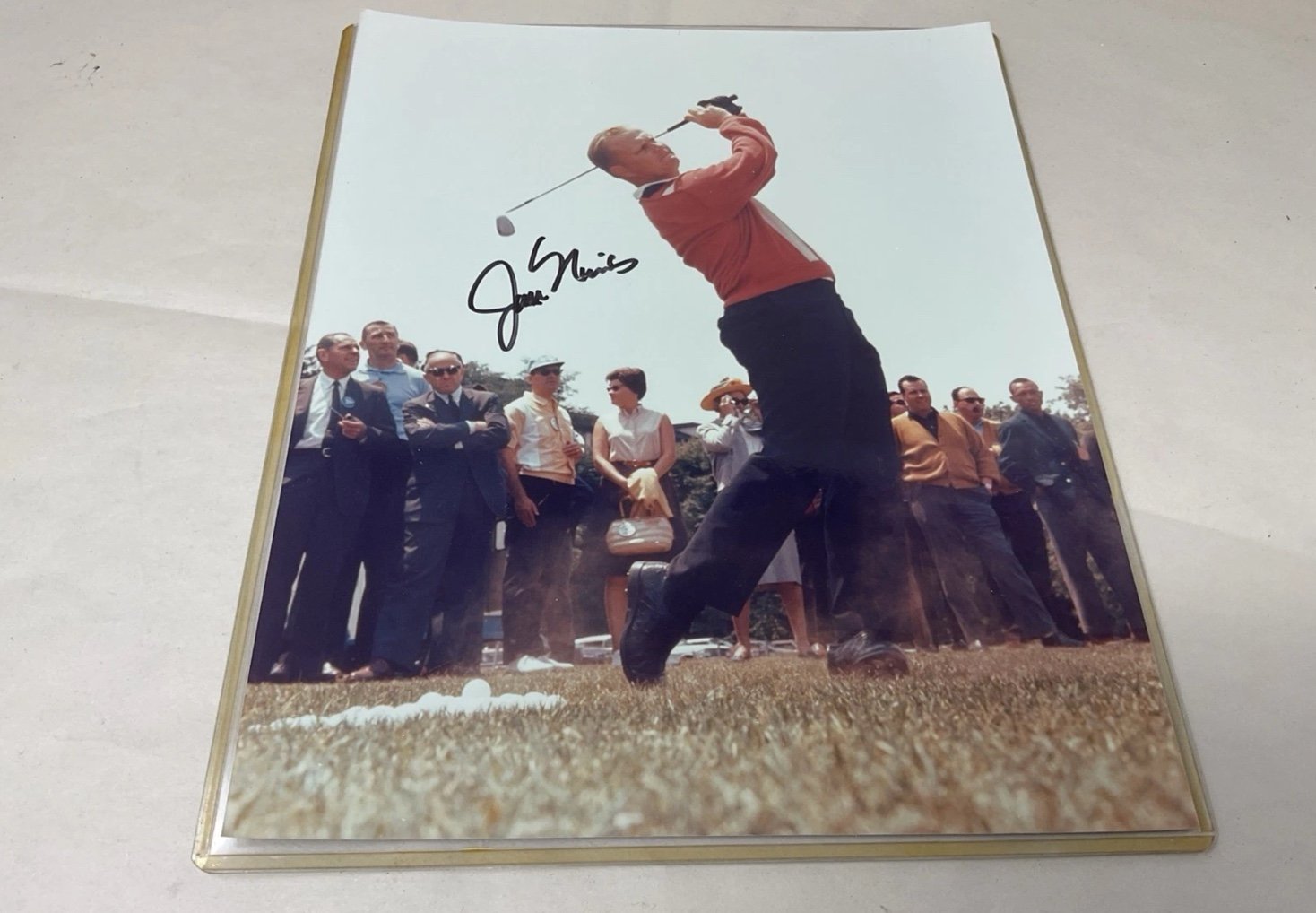 Jack Nicklaus autographed 8 x 10 golf photograph