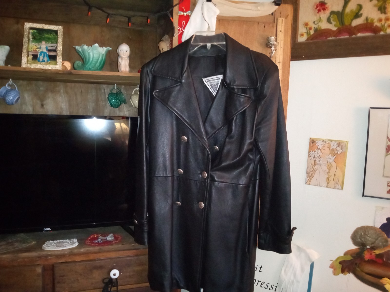 Very vintage fabulous! J Percy for Marvin Richards leather coat