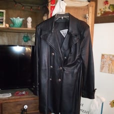 Very vintage fabulous! J Percy for Marvin Richards leather coat