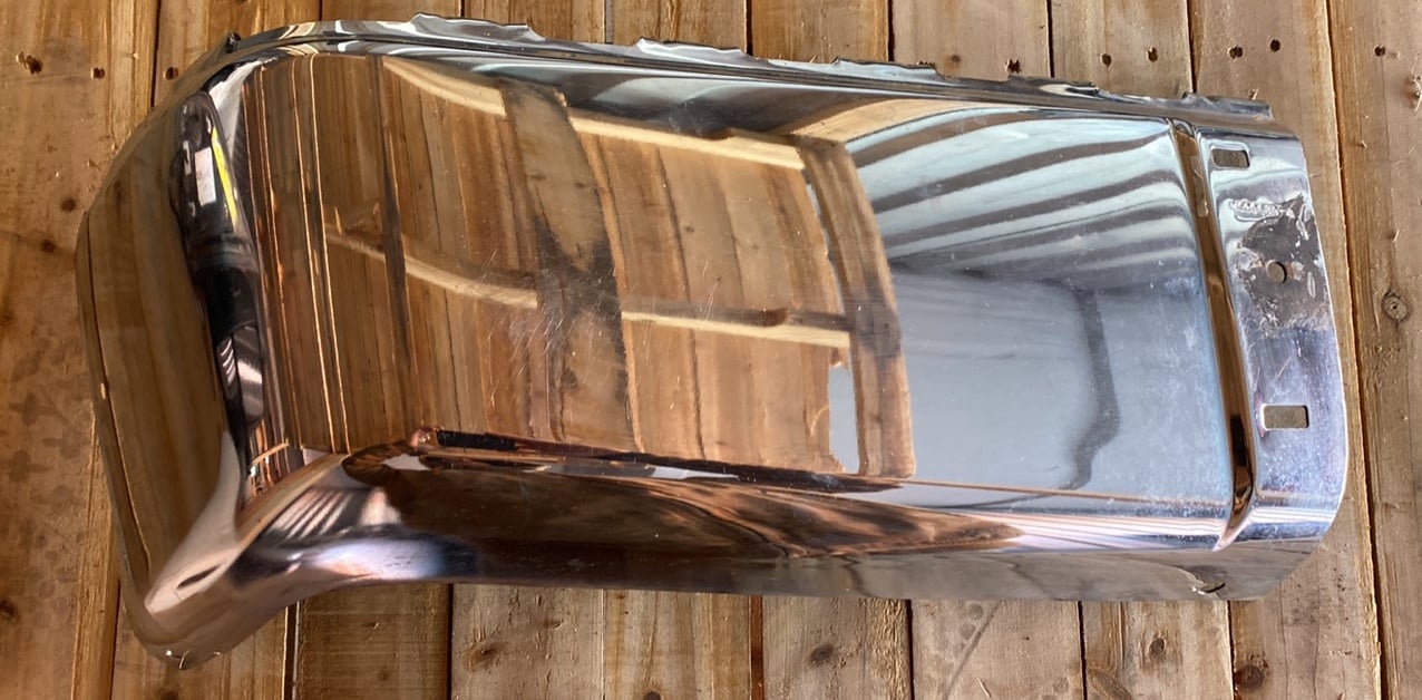 2007-2013 Silverado Drive Side Rear Chrome Bumper Piece