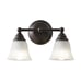 2-Light Traditional Vanity Light, Bronze.-SD56
