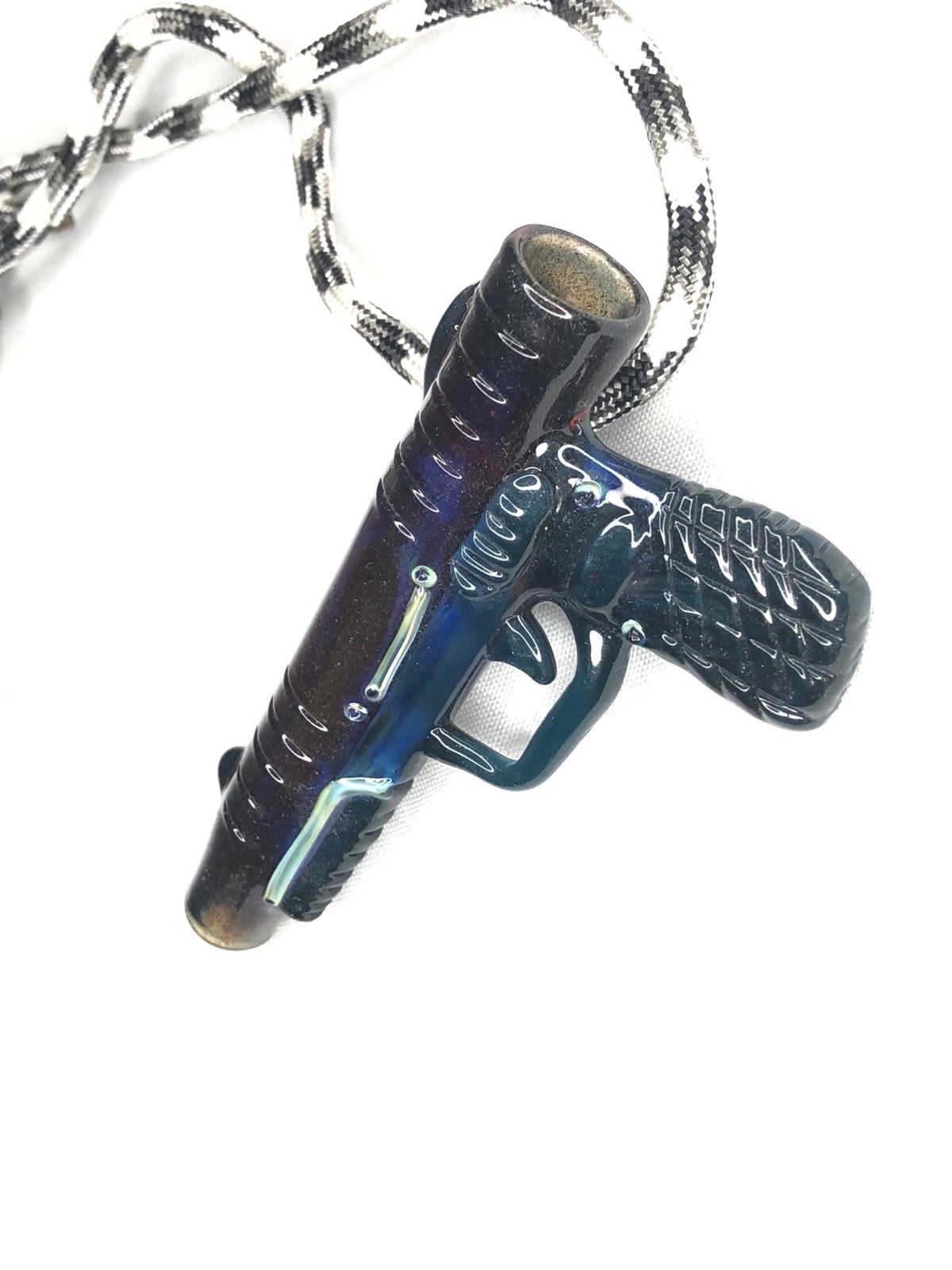 Handmade Glass Gun Pendant