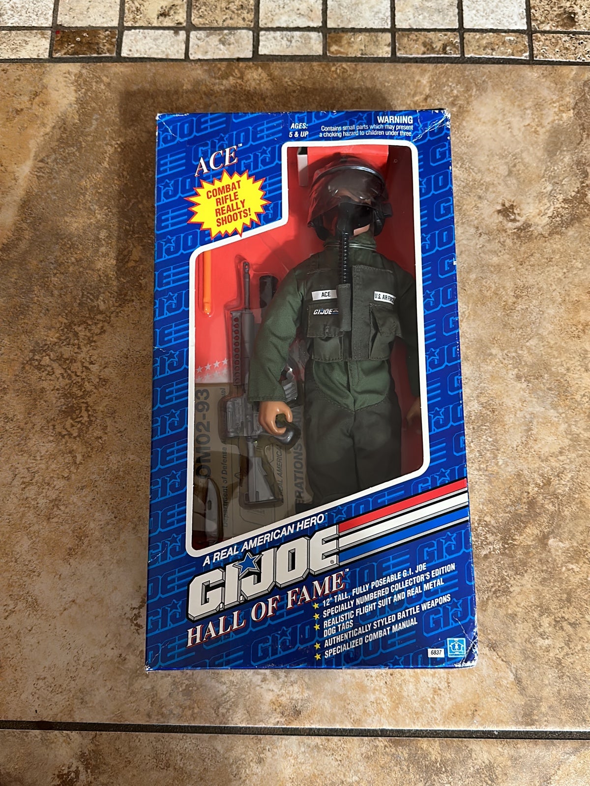 Vintage 1992 GI Joe Hall Of Fame 12 ACE US Air Force Action Figure