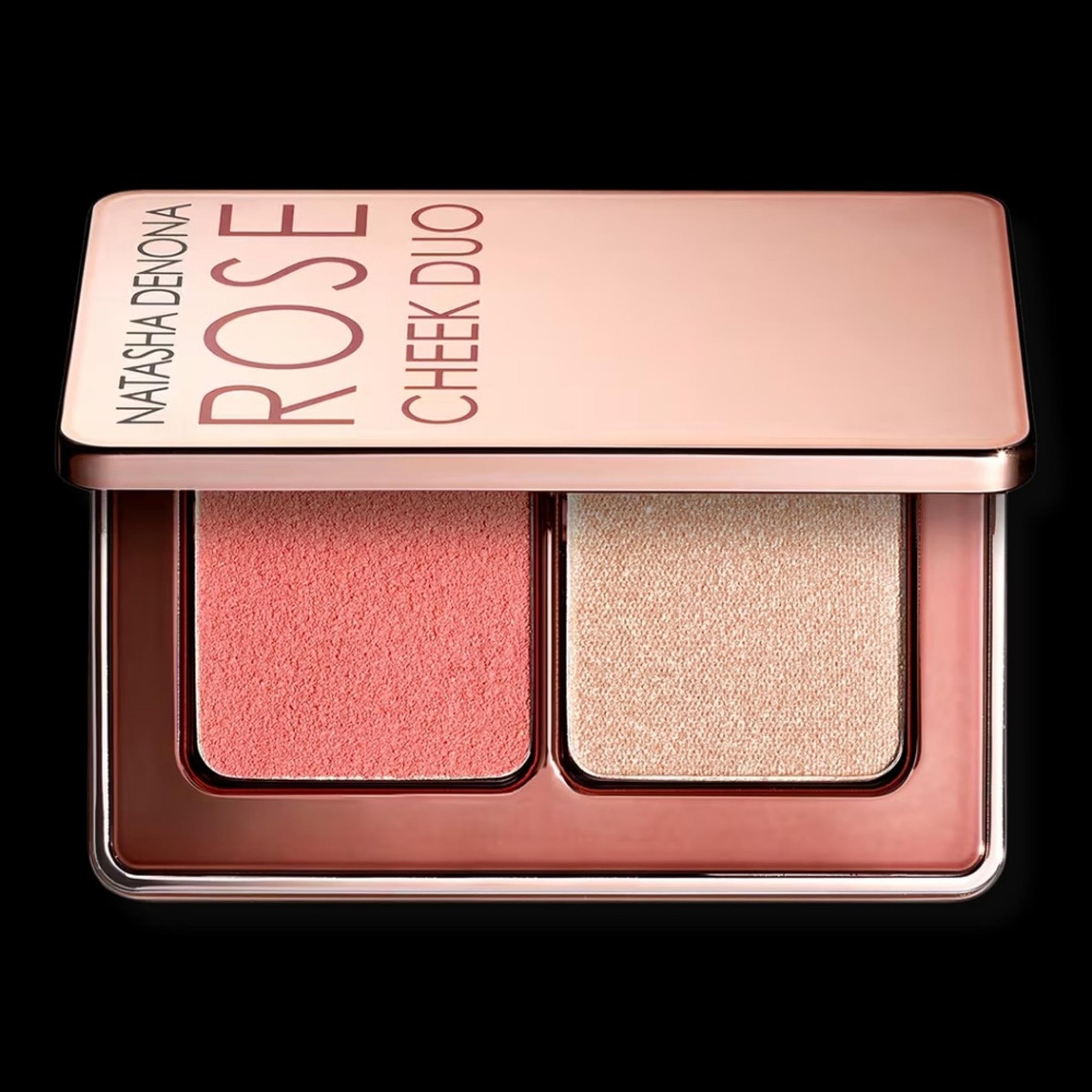 NATASHA DENONA Warm Rose Cheek Duo - Cream Blush and Highlighter - New in Box