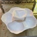 Vintage MIKASA Table Talk Chip And Dip 2 Pcs Server White 13-1/2” NEW. In box N