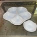 Vintage MIKASA Table Talk Chip And Dip 2 Pcs Server White 13-1/2” NEW. In box N