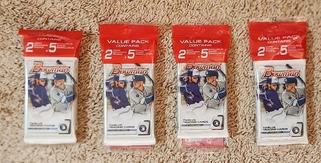 2020 MLB BOWMAN CELLO PACK LOT OF 8