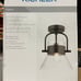 Kichler Aldean 1-Light 10-in Olde Bronze Semi-Flush mount light