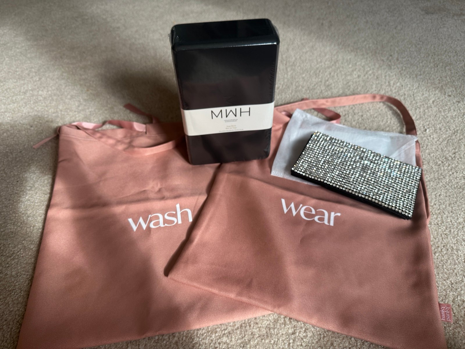 Travel Bags, Yoga Block and Amber Sceats clutch