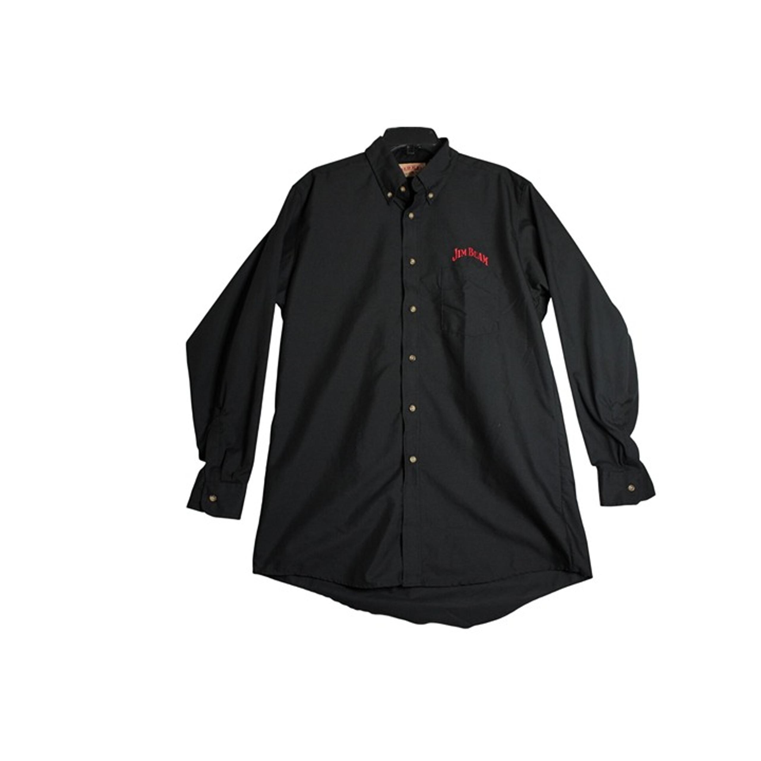 Red Kap Jim Beam Bourbon Whiskey L/S Button Down Shirt Mens Large