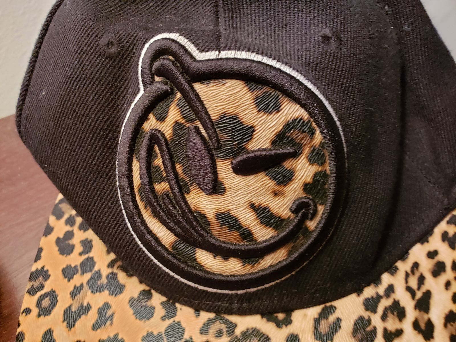 Vintage Mitchell & Ness Leopard Bomb Hat