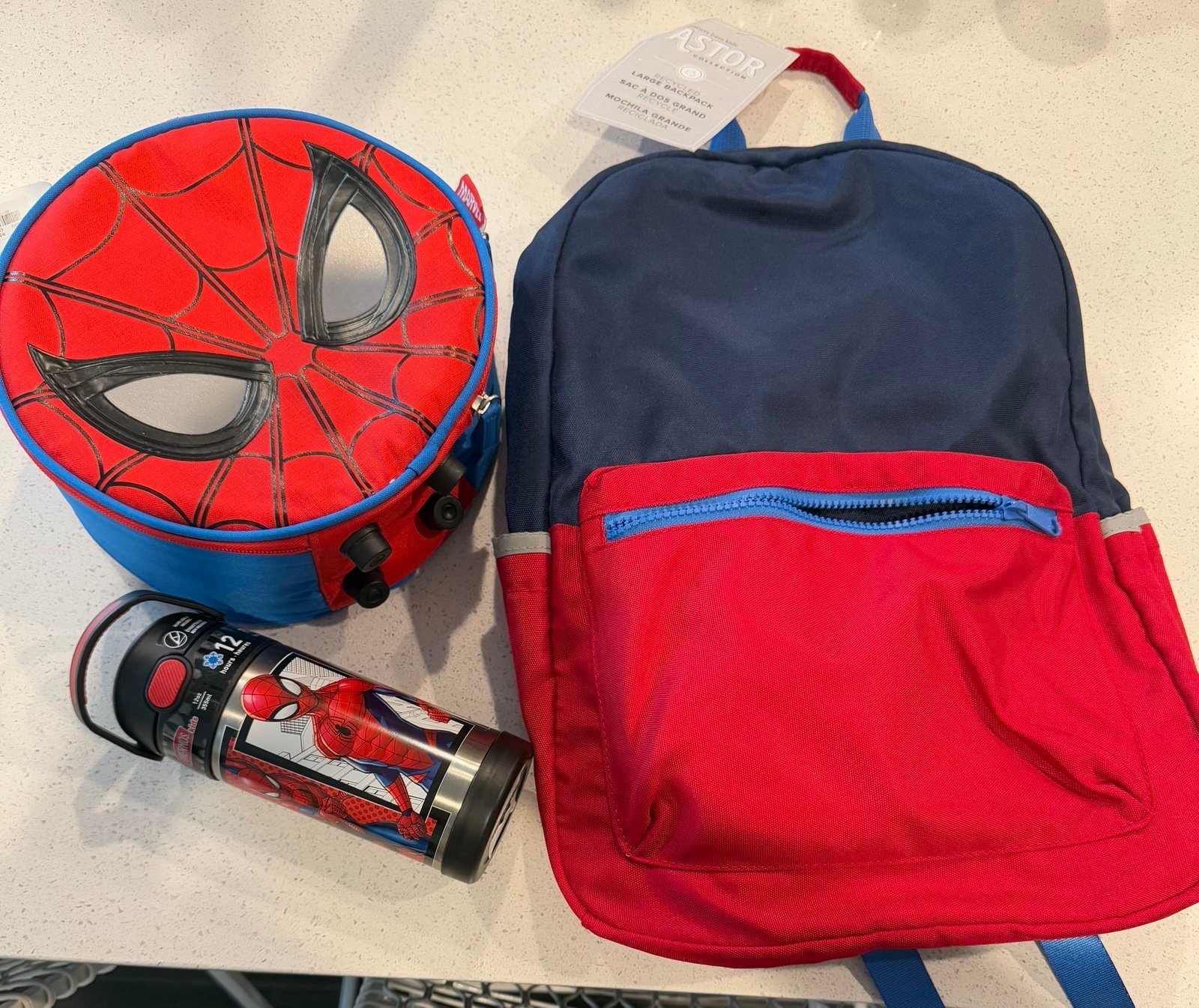 Pottery Barn Kids Backpack & Spider-Man Lunch Set