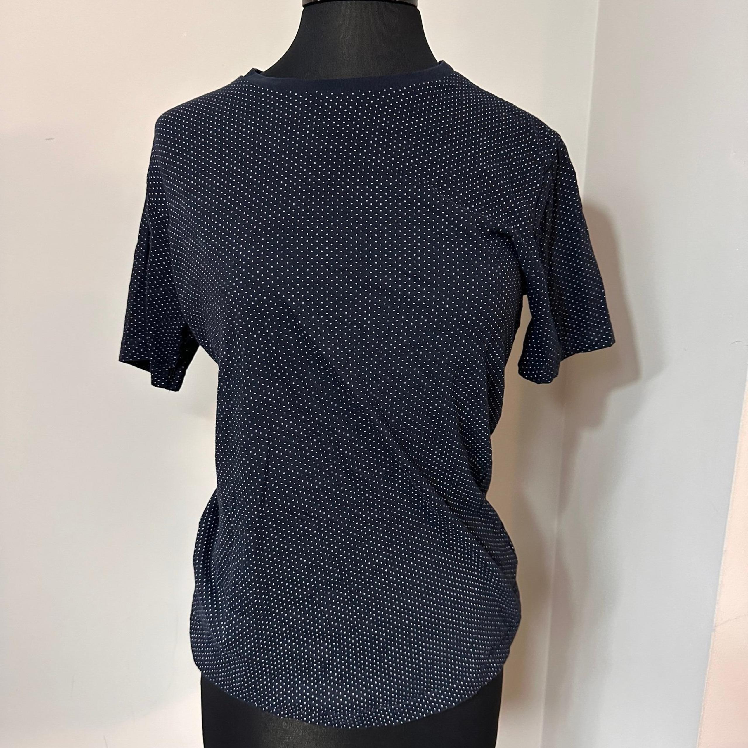 Denim & Flower Navy Polka Dot T-Shirt in Size Small