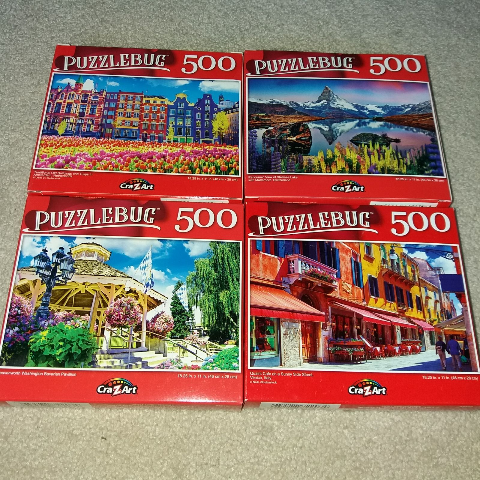 Lot of 2-500 Piece Puzzlebug Artbox Jigsaw Puzzles Lot of 2-500 Piece Puzzlebug Artbox Jigsaw Puzzles