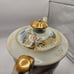 VINTAGE Kutani Japan Gold Accent Countryside House Mountains China Tea Pot Used.