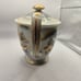 VINTAGE Kutani Japan Gold Accent Countryside House Mountains China Tea Pot Used.