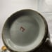 VINTAGE Kutani Japan Gold Accent Countryside House Mountains China Tea Pot Used.