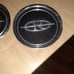 2 buick Riviera wire hubcap emblems