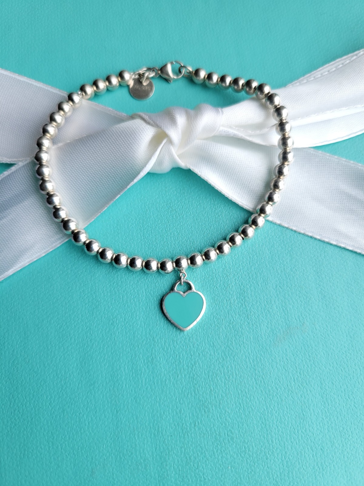 T&Co Authentic Blue enamel mini bead bracelet