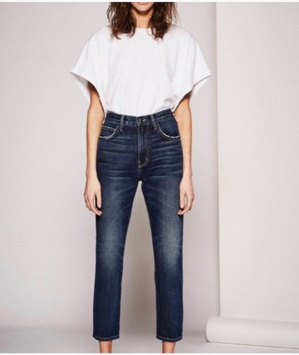 Current/Elliot The Vintage Cropped Slim Jeans - Color 1 Year Worn Rig Sz 27