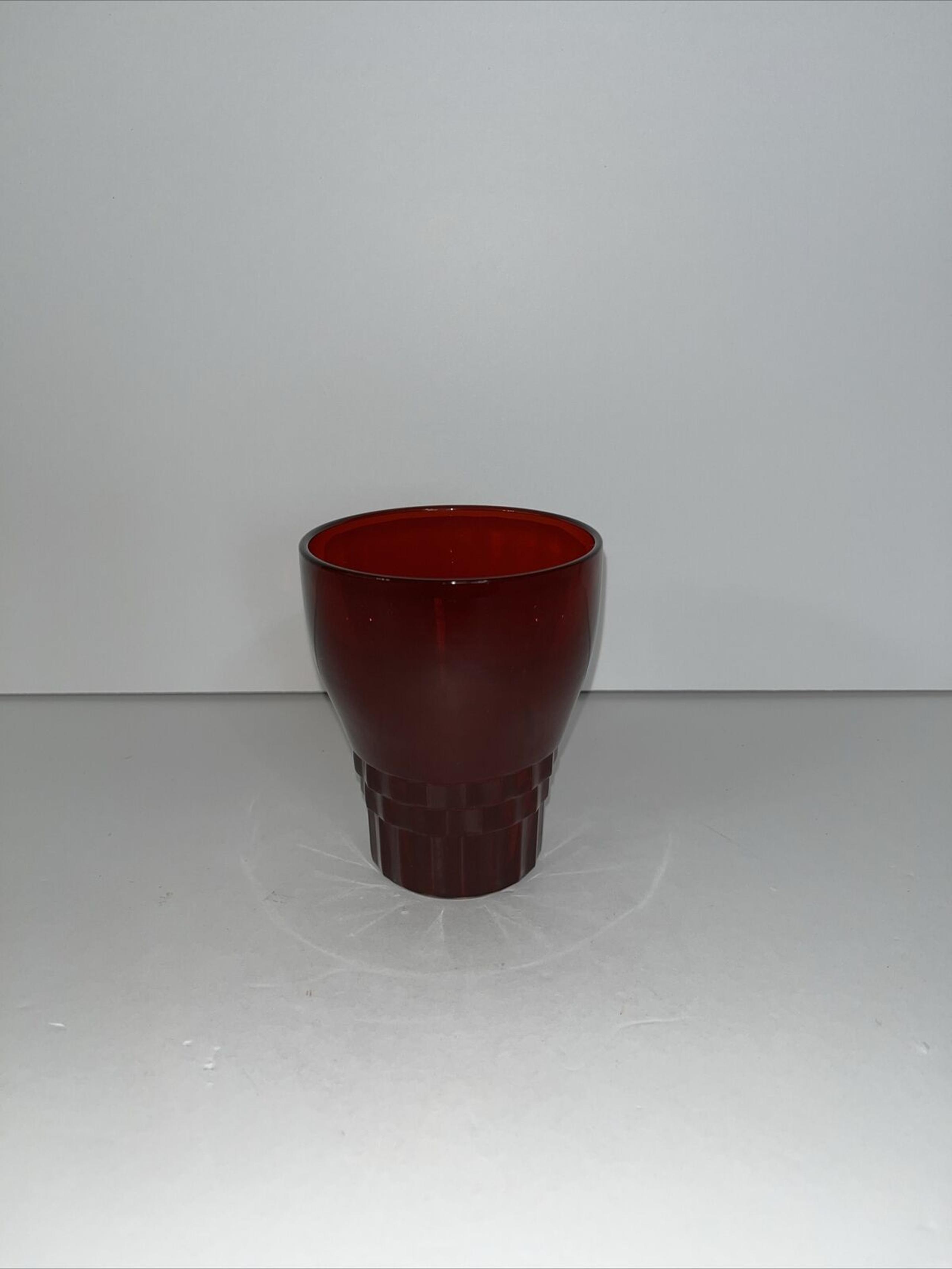 Anchor Hocking Windsor Royal Ruby Tumbler 5oz Vintage Juice Glass Collectible
