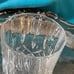 Old Fashion cut glass whiskey glasses (5) intricately designed/cut heavy quality