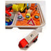 Sensory Rice Kit with Among Us at Work Construction Trucks and Signs