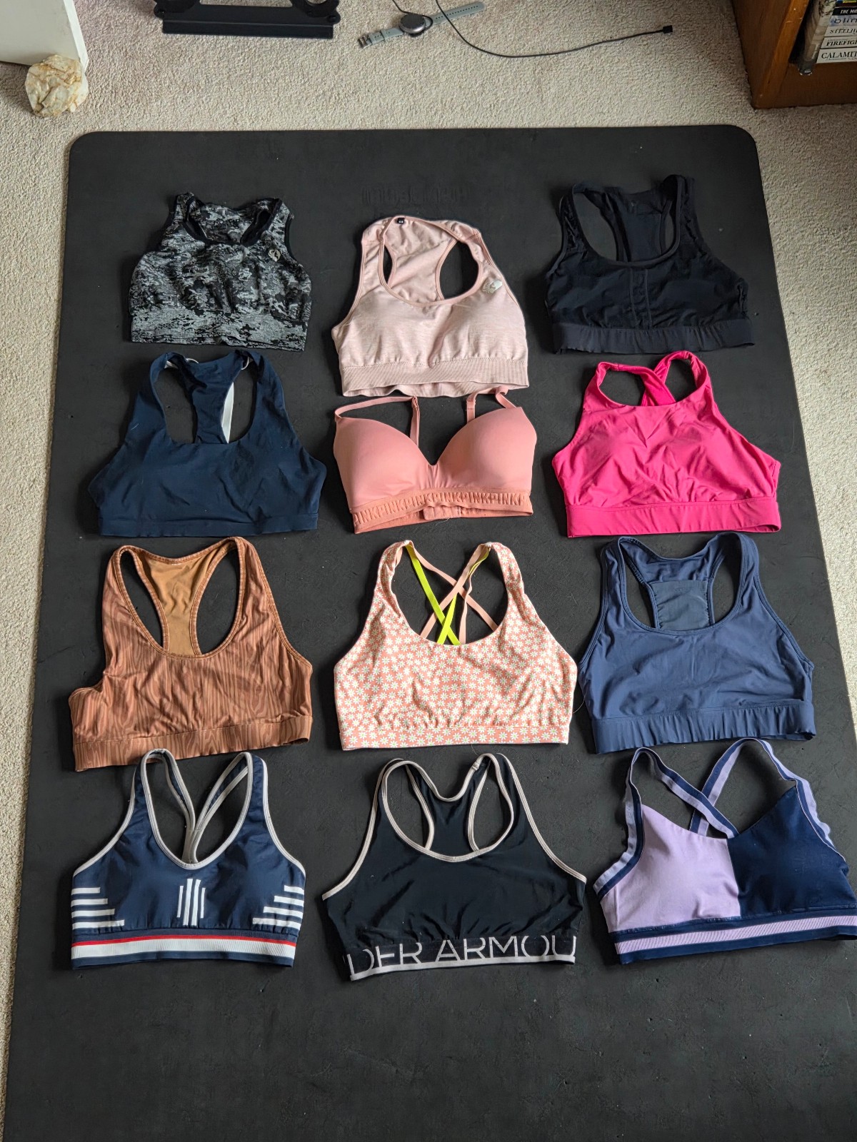 Sports Bras Medium Bundle, fabletics, under armor, Victoria secret