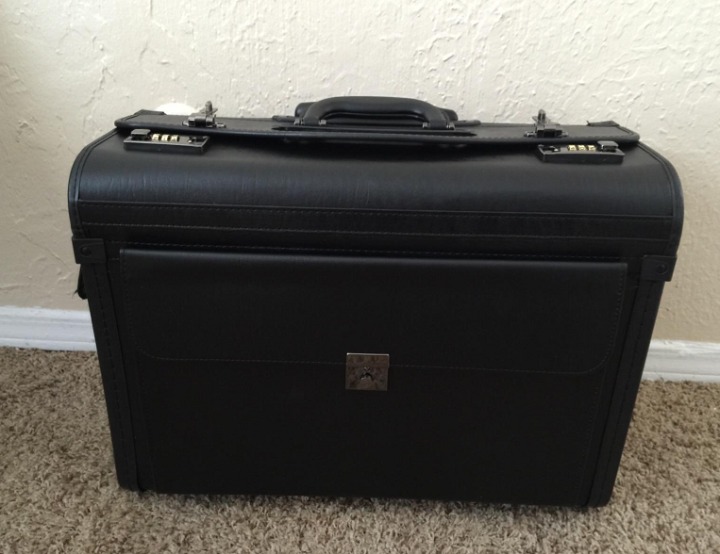 New Rolling 17 Laptop Briefcase on Wheels Attache Lawyers Case Legal Size