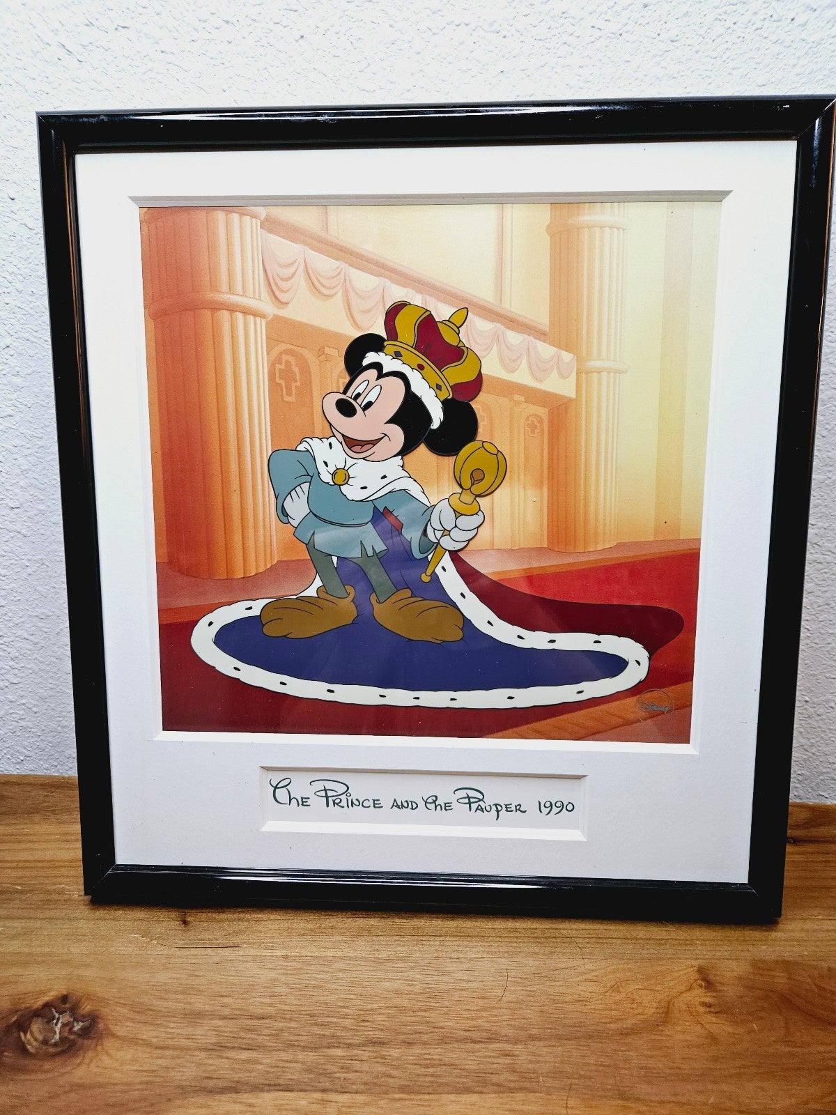 Prince Mickey - Disney Prince and the Pauper - Limited Ed Sericel /5000, w CoA