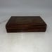 VTG Traditional Walnut Carved Brass Inlaid Unicorn Horse Jewelry Storage Box 6x4