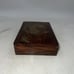 VTG Traditional Walnut Carved Brass Inlaid Unicorn Horse Jewelry Storage Box 6x4