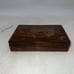 VTG Traditional Walnut Carved Brass Inlaid Unicorn Horse Jewelry Storage Box 6x4