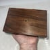 VTG Traditional Walnut Carved Brass Inlaid Unicorn Horse Jewelry Storage Box 6x4
