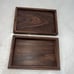 VTG Traditional Walnut Carved Brass Inlaid Unicorn Horse Jewelry Storage Box 6x4