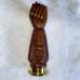 Wood Carved Figa Sculpture Bottle and Wine Opener