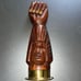 Wood Carved Figa Sculpture Bottle and Wine Opener
