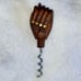 Wood Carved Figa Sculpture Bottle and Wine Opener