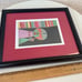 Vintage 1996 silk fabric art Common Language framed signed Jane Murray Lewis