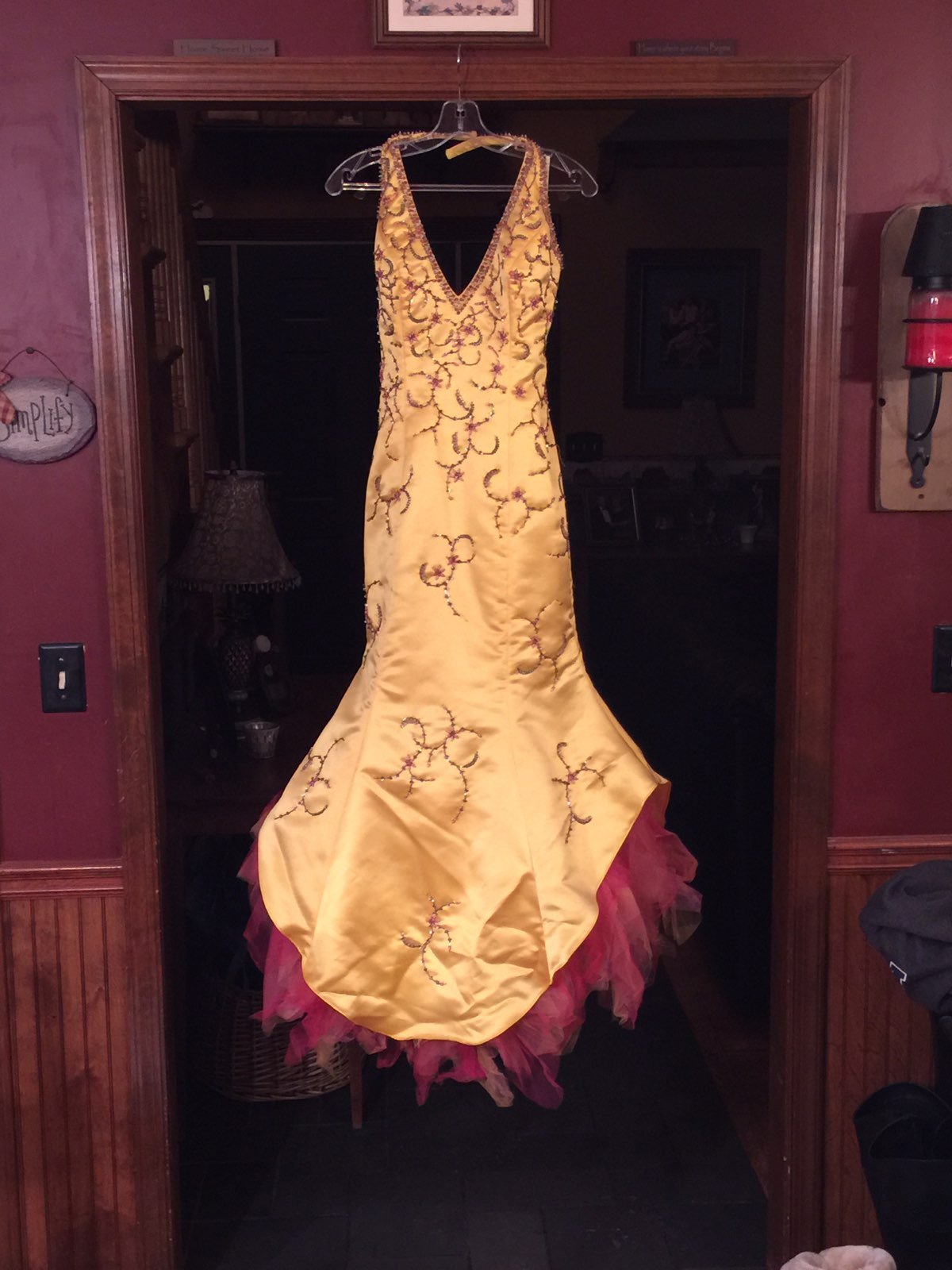 Beaded Prom Queen Gown, size 4