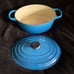 Le Creuset 3.5Q oval casserole oven - enameled cast iron- marseille / blue