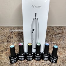 Electric nail drill & nail polish (glows