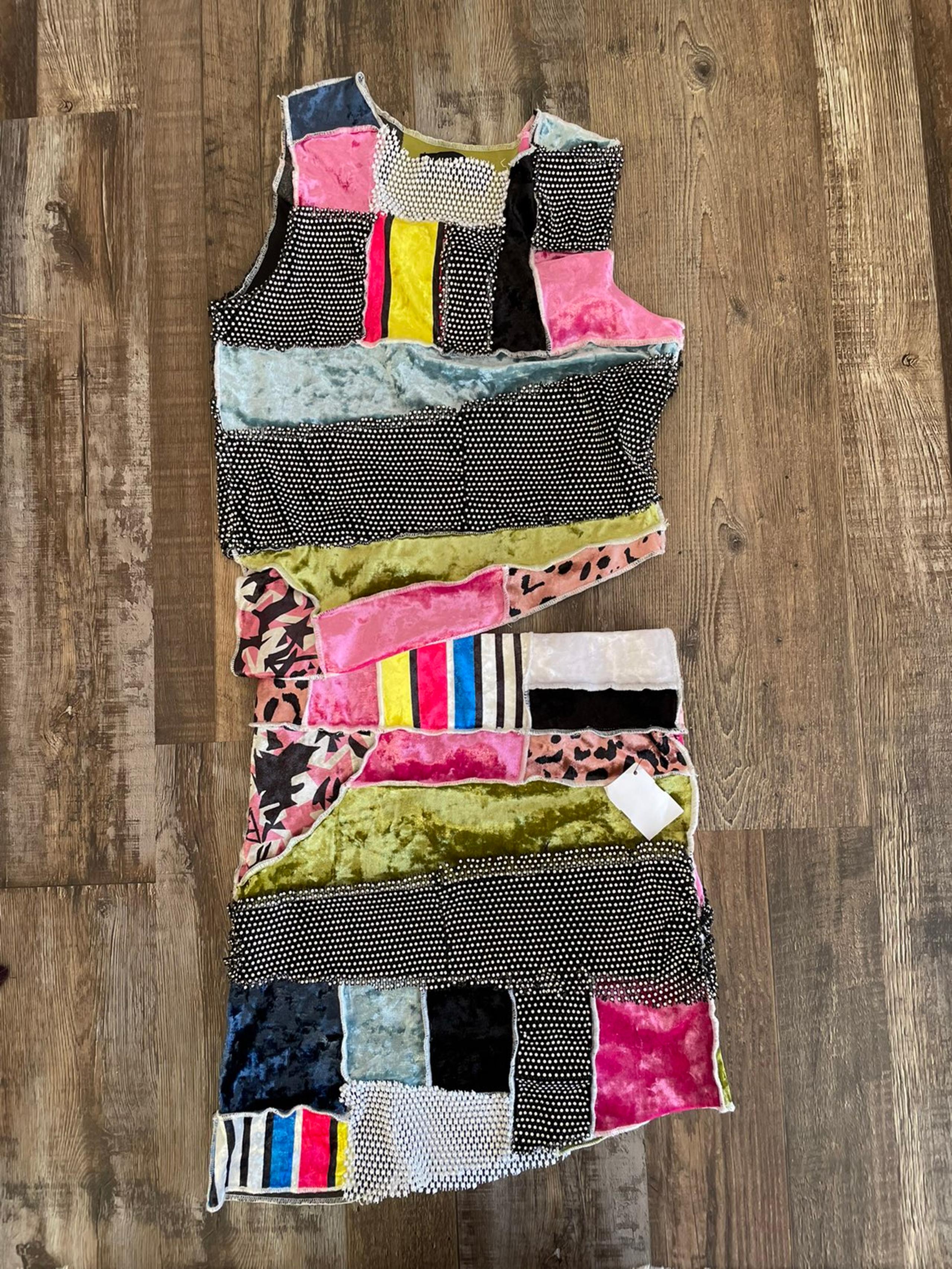 Akira Patchwork Set/Outfit Pencil Skirt Tank Medium