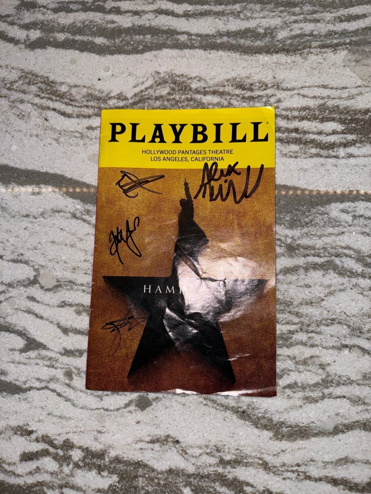 Hamilton Phillip Tour Signed Playbill (See Description)