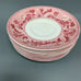 Johnson Bros. Historic America England Pink Ivory Saucers Acorn 6 1/8 Lot of 8