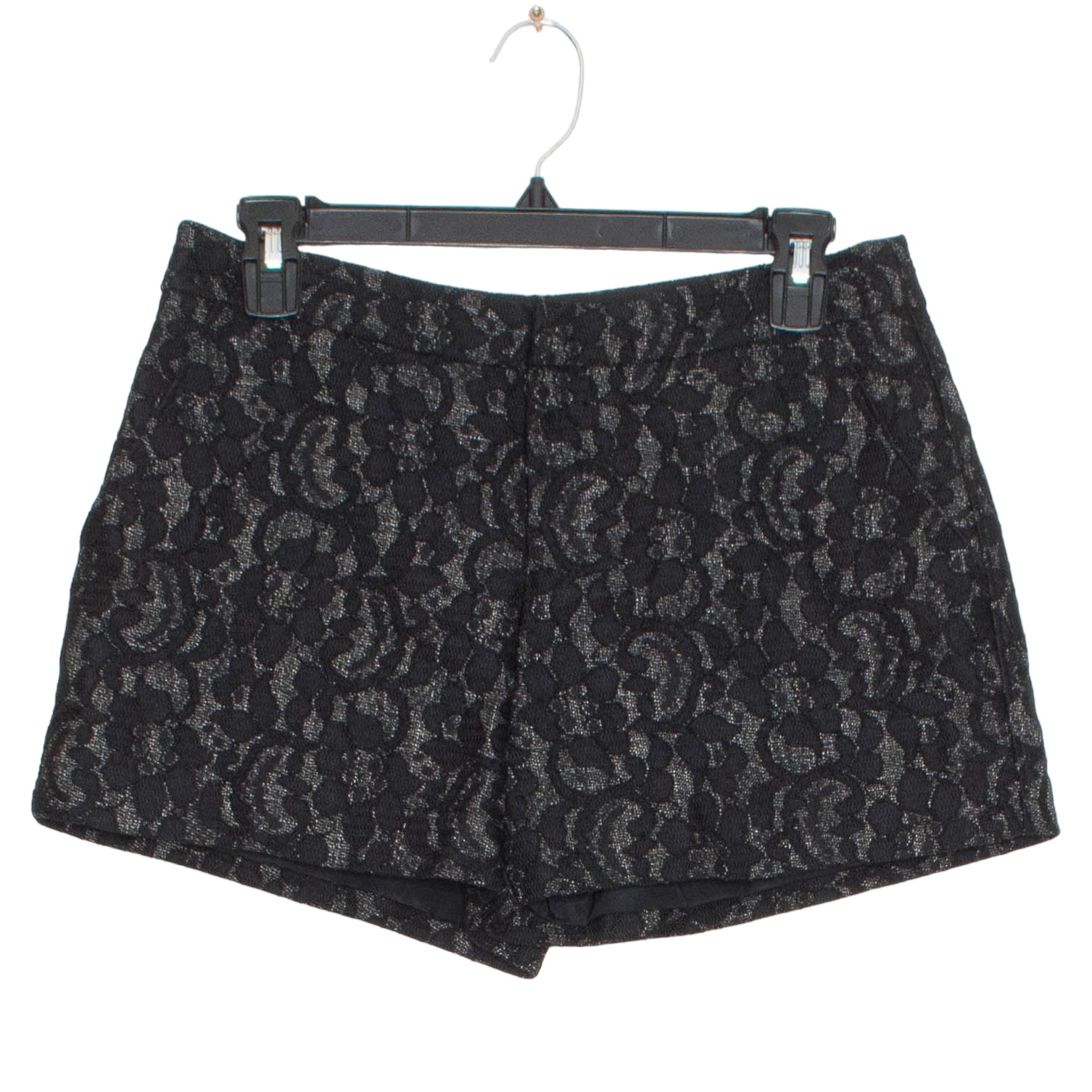 NWT Joie Womens Shorts Ivonette Floral High Rise Lacey Pockets Black Size 2 FC